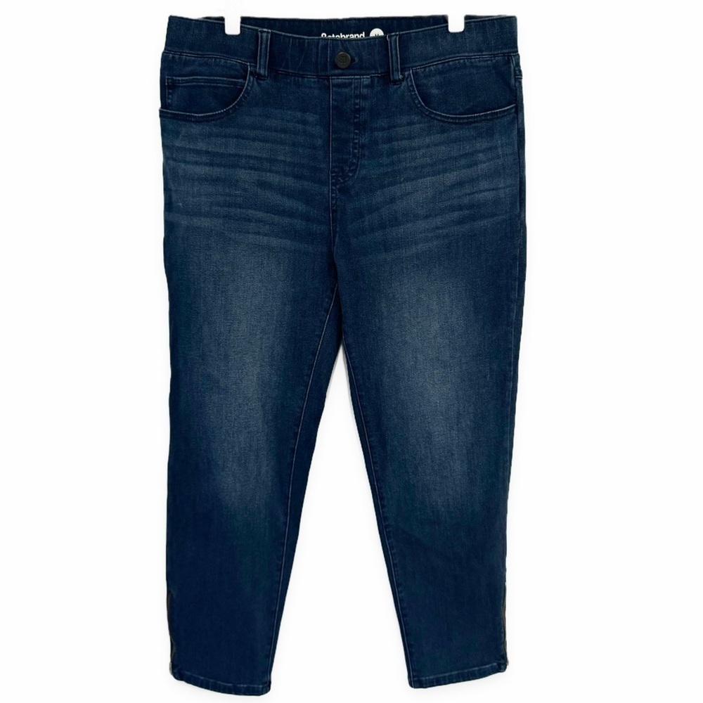 Betabrand | Cropped Skinny Jeggings Stretch Indigo Size Medium